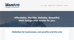 Desktop Screenshot of maestrawebdesign.com